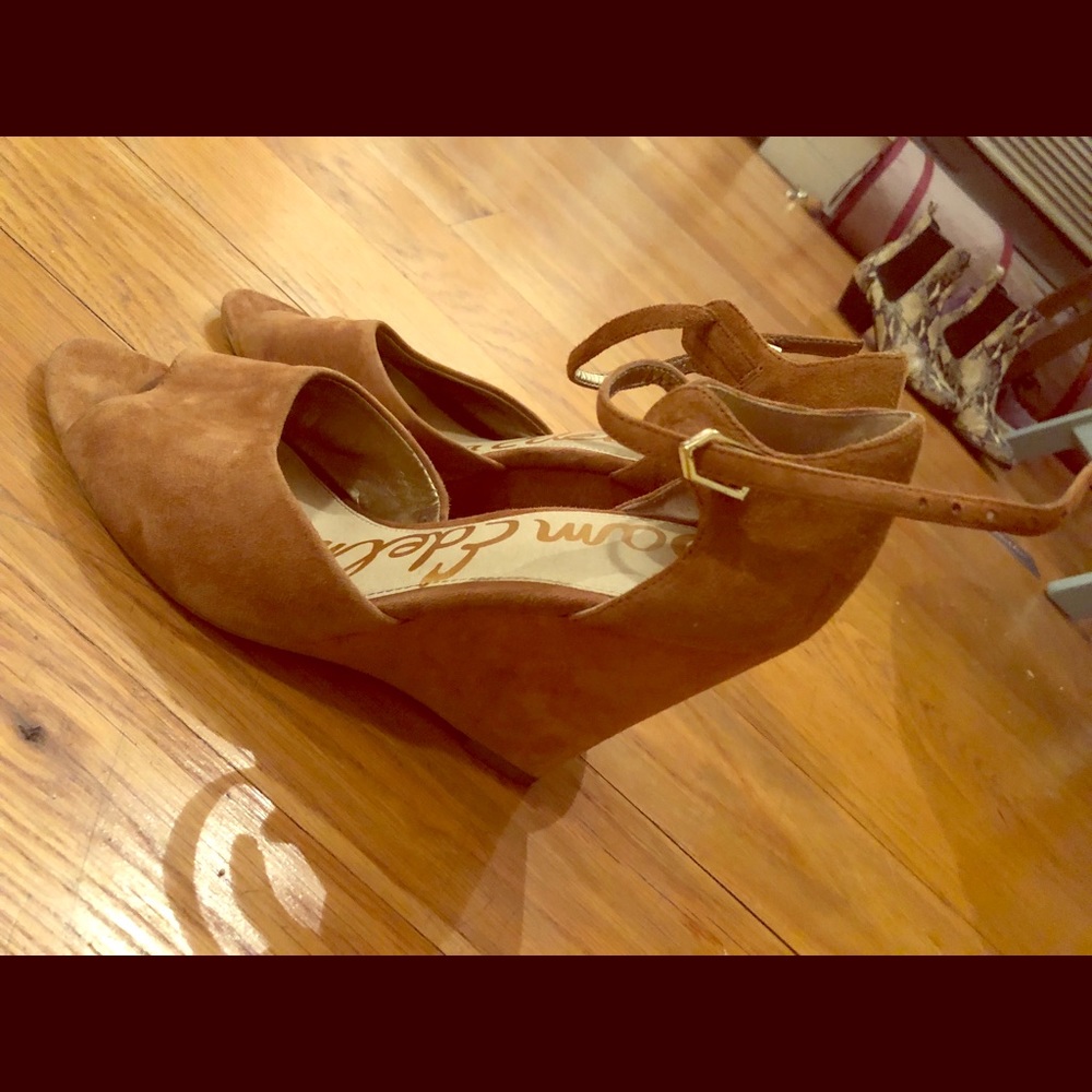 Sam Edelman suede wedge heels
